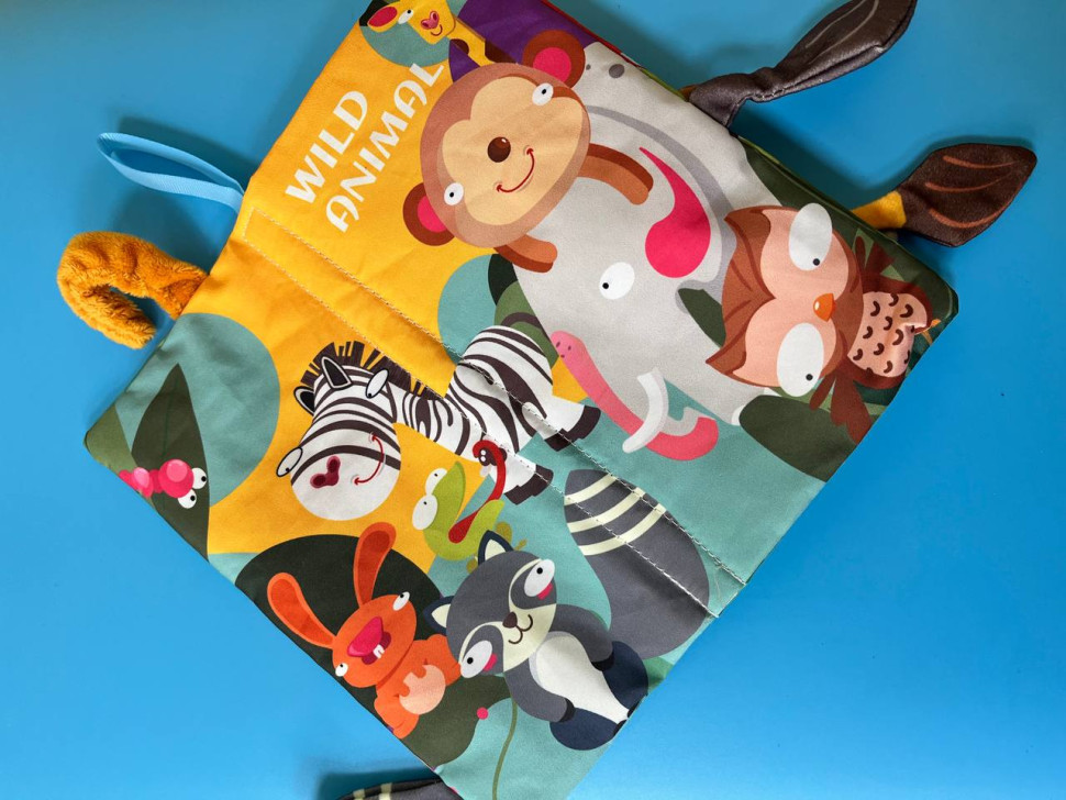 Развивающая книжка-шуршалка 668-230(Wild animal) английские слова Винница - изображение 2