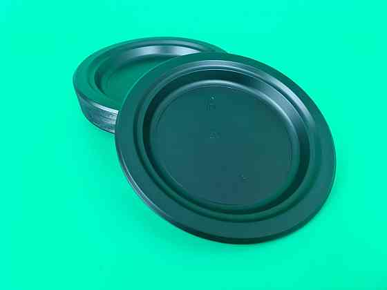 Тарілка одноразова пластикова 176 ммl Чорна (50 шт.) Харків