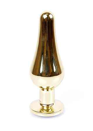 Анальная пробка Jawellery Gold BUTT PLUG-Green Sex Aura Киев