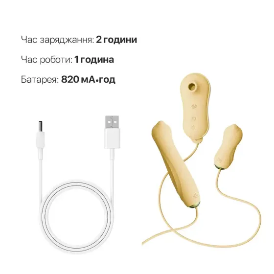Набор 3в1 Zalo – UNICORN Set Yellow, виброяйцо, пульсатор, вакуумный стимулятор Львов