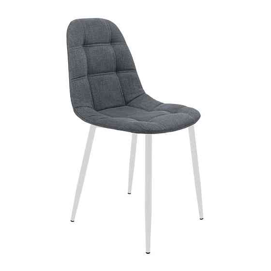 Стілець крісло м'який SplitDesign U Sorrento 98 білі ніжки Сірий Київ