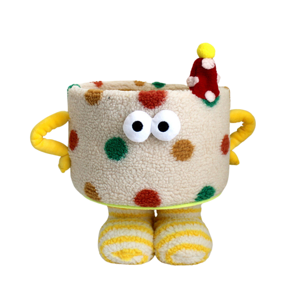 Корзина для игрушек плюшевый органайзер в детскую комнату мягкий для вещей и игрушек детская.В горошек Каменец-Подольский - изображение 4