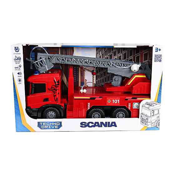Автомодель серії Super Big Truck – Пожежна машина Scania (світло, звук, функ. води) Днепр