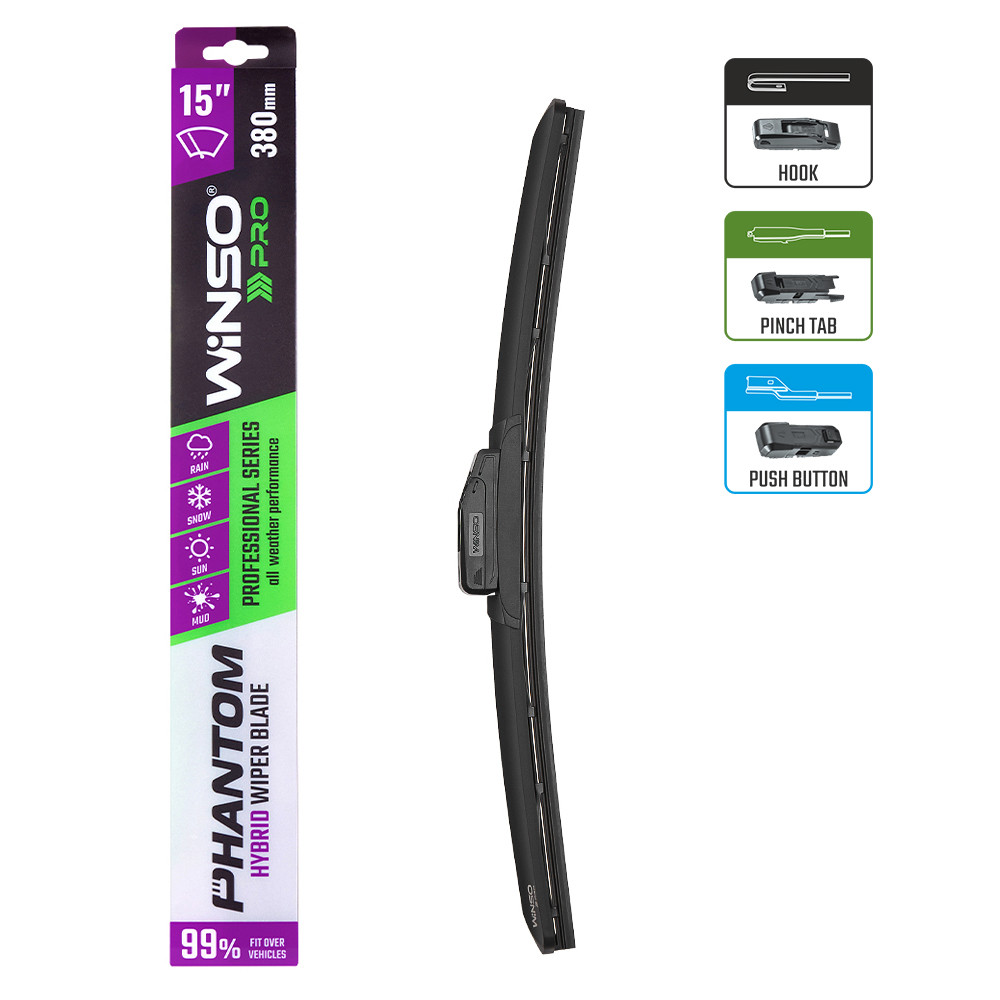 Щетка стеклоочистителя гибридная Winso Pro Phantom 15/380мм Львов - изображение 3