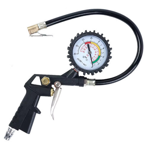 Пистолет для накачивания колес и шин с манометром 0-220 PSI 0-16 Бар компрессорный насос авто Киев - изображение 2