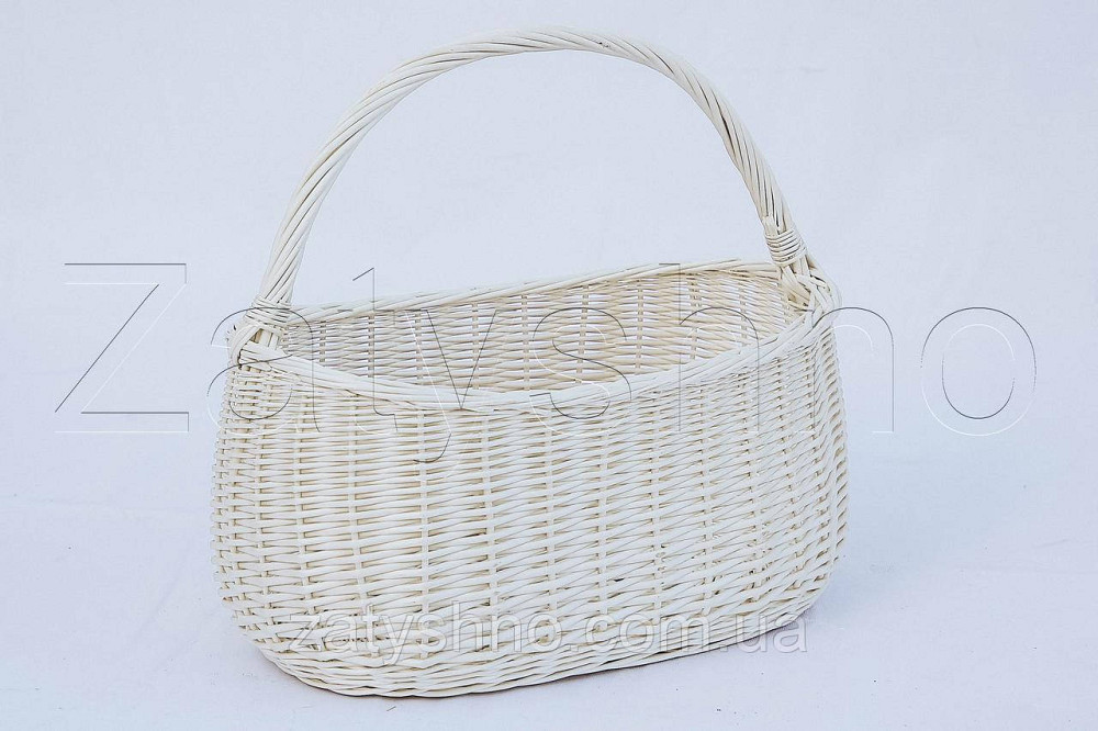 Корзина пасхальная белая | корзина на Пасху | кошик на пасху | плетеная корзина на Пасху из лозы Киев - изображение 3