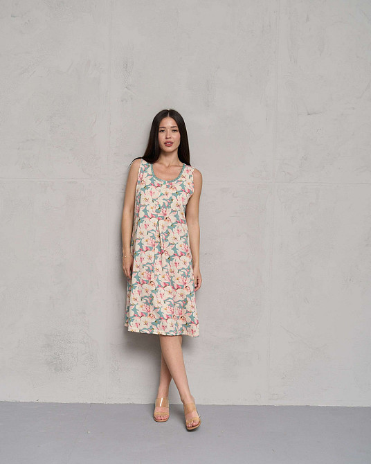 Сорочка домашняя для беременных и кормящих мам - Мята Nicoletta 7375 M Киев - изображение 1