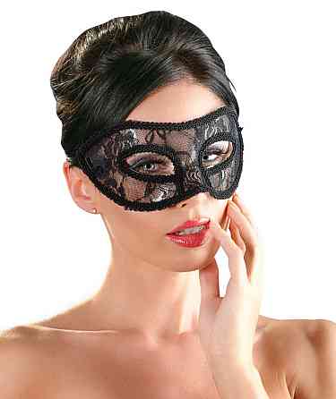 Маска на очі - 2480271 Cottelli Collection Lace Eye Mask Black Sex Aura Київ