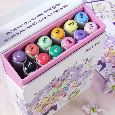 Художественный маркер Arrtx спиртовые Oros ASM-03-ACS1-02 12 цветов (LC302789) Винница - изображение 10