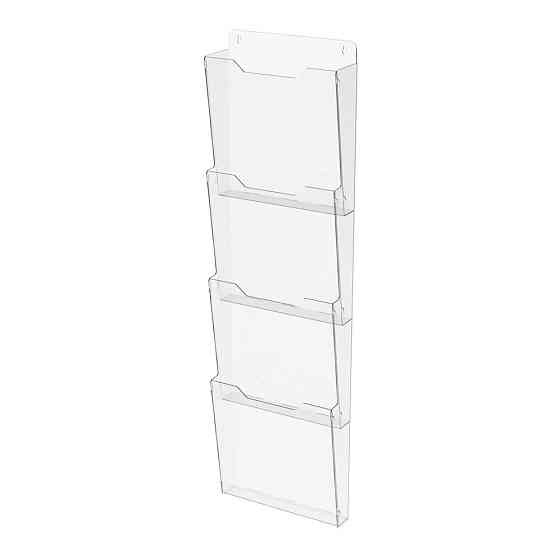 Кишеня буклетниця EKOSTAR А4 вертикальний 4 кишені Київ