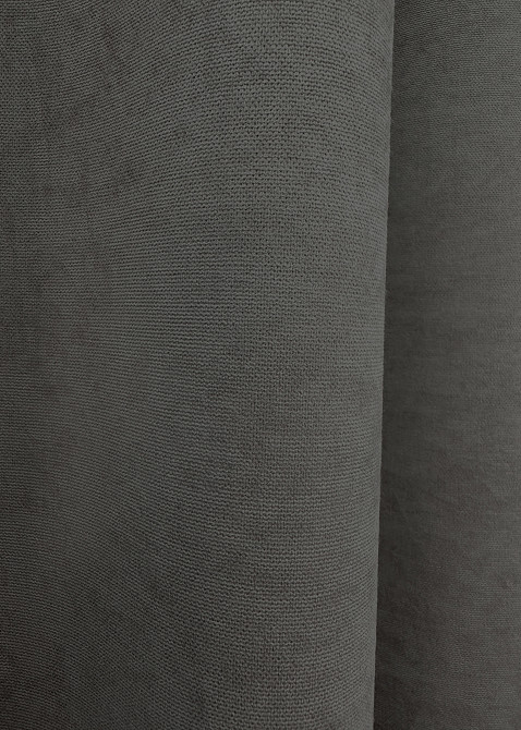 Комплект готових штор VR-Textil Мікровелюр Petek YL № 1703ш Темно-сірий 135х295 см 2 шт (39-014) Київ - фото 16