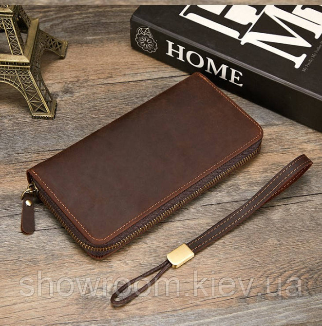 Мужской кожаный кошелек на два отделения Wild Leather (2123) Киев - изображение 2