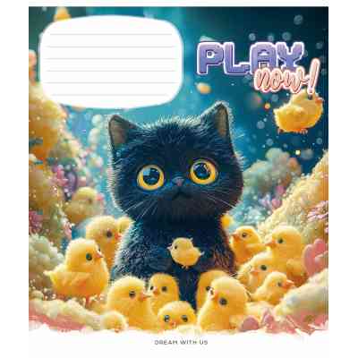 Зошит Школярик Play now 12 аркушів коса лінія (012-3556C) Вінниця