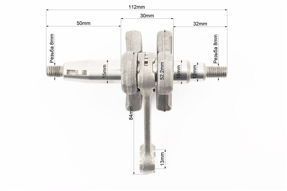 Колінвал 1E40F шатун - чорний Киев - изображение 2