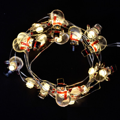 Гирлянда YES! Fun На медной проволоке Снеговики 20 LED Тепло-белая 2.2 м На батарейках (801213) Винница - изображение 3