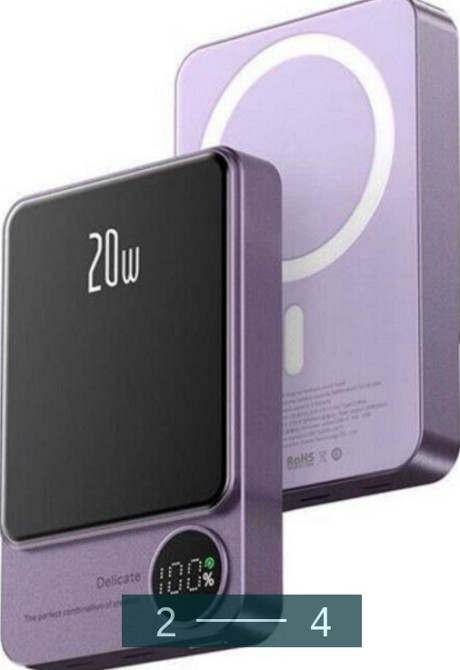 Павербанк Безпроводной : MagSafe 10000mAh. 20W. Киев - изображение 1