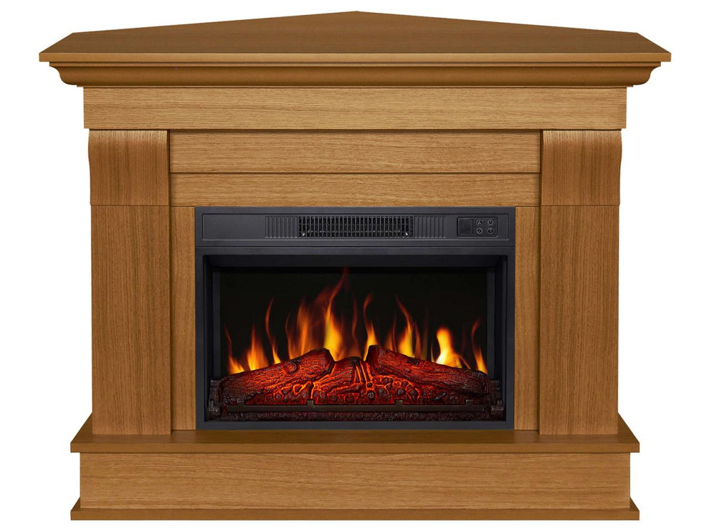 Камінокомплект універсальний 2в1 ArtiFlame Albion AF23S світлий дуб з обігрівом і звуком горіння вогню Київ - фото 2