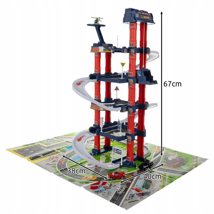 Автомобильный Паркинг - гараж из 4 уровней с ковриком и аксессуарами Kruzzel (24646) Нововолынск - изображение 10