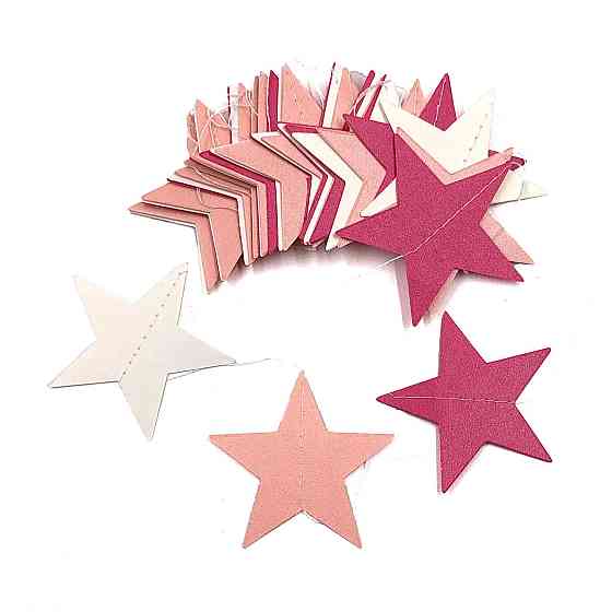 Гирлянда Звездочки на нитке 4 м на 65 мм разноцветный Киев