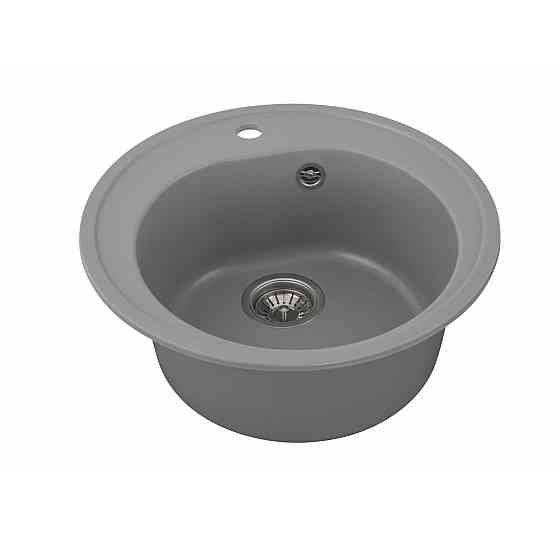 VALESO Гранітна мийка для кухні VALESO LUNA 510 матова Сірий металік Киев