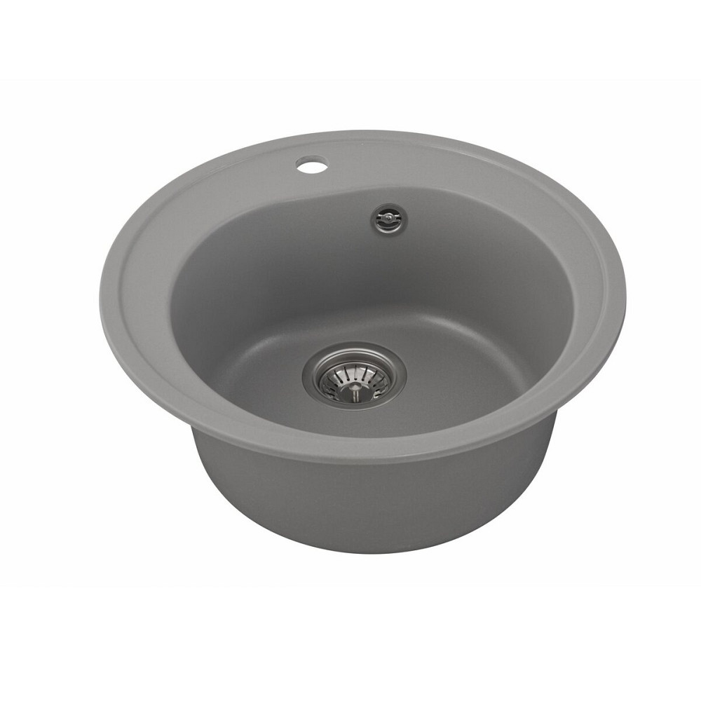 VALESO Гранітна мийка для кухні VALESO LUNA 510 матова Сірий металік Киев - изображение 2