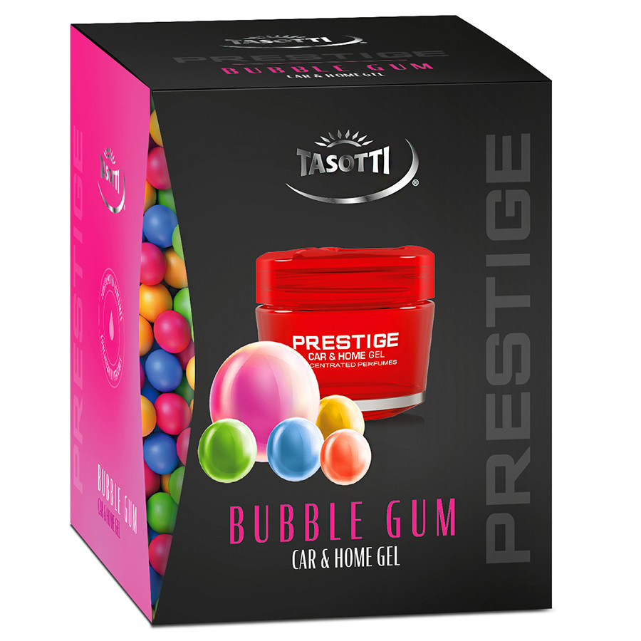 Ароматизатор для авто гелевий "Gel Prestige" Bubble Gum (Жувальна гумка) 50мл Tasotti Київ - фото 1