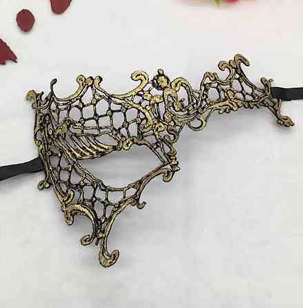 Маска театральна one size золотистий Київ