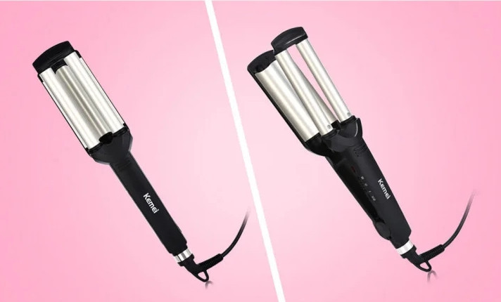 Потрійна плойка Kemei Km-2022 Щипці Вінниця - фото 4