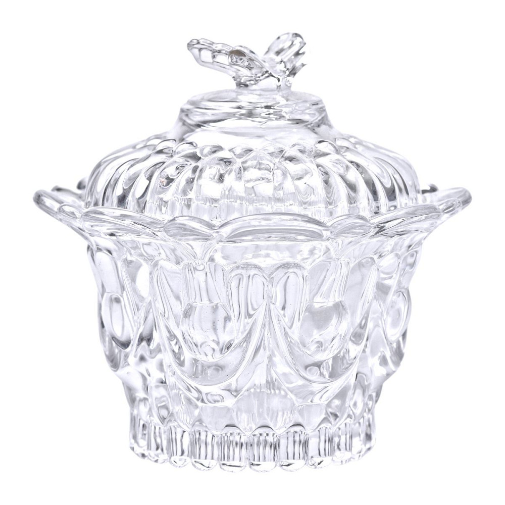 Цукерниця скляна Ø9 см цукерниця з кришкою прозора HP-4-113 Коломыя - изображение 4