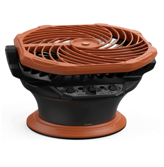 Портативный вентилятор TS-5575 Orange с распылением USB-C, RGB, таймер, 3 режима увлажнения Одесса - изображение 1