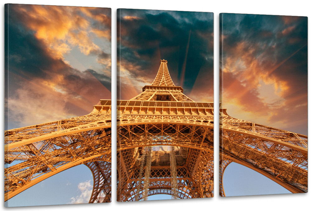 Модульна картина у вітальню/ спальню   Ейфелева вежа      ART-291_3A Київ - фото 1
