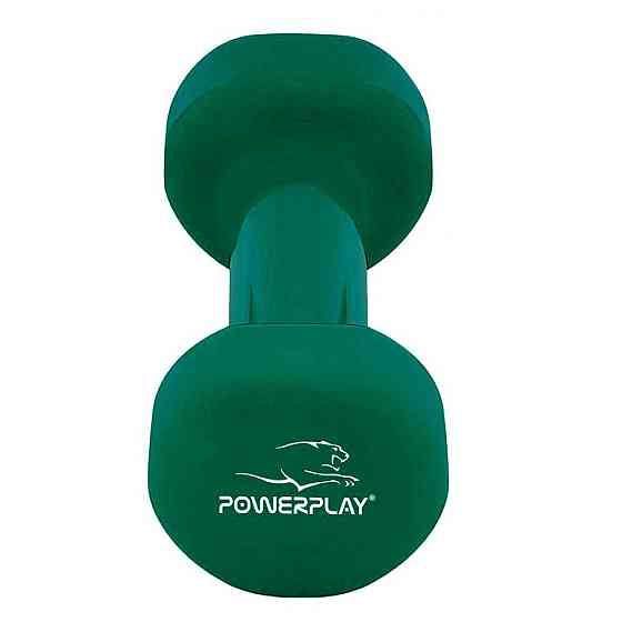 Гантель вінілова PowerPlay 4125 Achilles 1.5 кг. Зелена (1шт.) Кам'янське