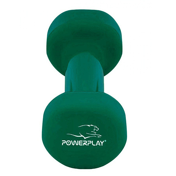 Гантель вінілова PowerPlay 4125 Achilles 1.5 кг. Зелена (1шт.) Кам'янське - фото 3