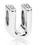 Срібна намистина Пандора  "Літера U" MasterSem Київ - фото 1