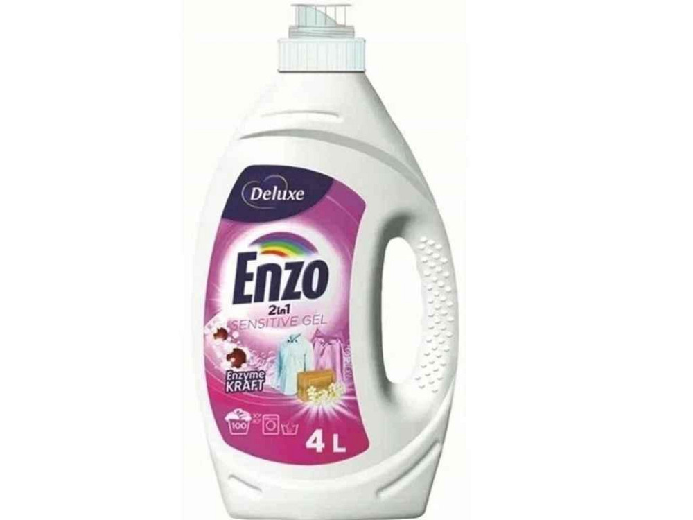 Гель для стирки 4л Enzo 2in1 Sensitive Гипоаллергенный ТМ DELUXE Киев - изображение 1