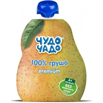 Дитяче пюре Чудо-Чадо Premium Груша без цукру 90 г (4820016254091) Вінниця - фото 1