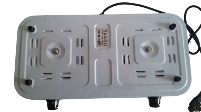 Електроплита настільна STENSON ME-0014 біла 2 чавунні конфорки по 1000 Вт двоконфоркова електрична плита з дисковим теном Тернопіль - фото 3