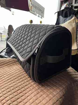 Сумка-органайзер у багажник автомобіля з екошкіри, чорна Київ