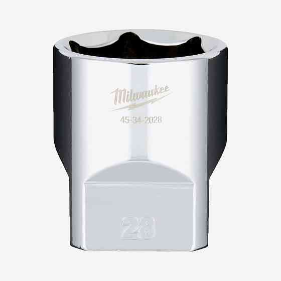 Головка хромированная метрическая 1/2'' MILWAUKEE, 28мм Одесса