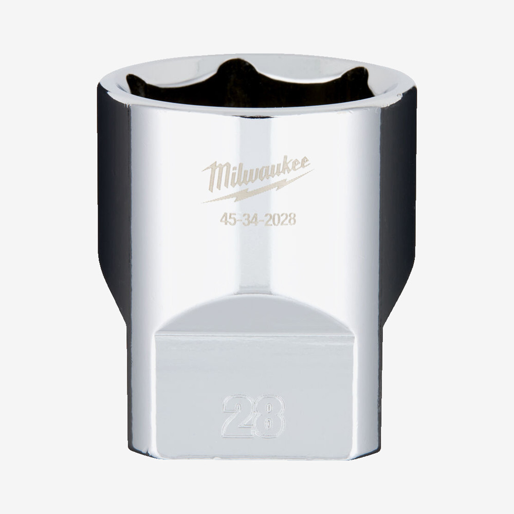 Головка хромированная метрическая 1/2'' MILWAUKEE, 28мм Одесса - изображение 1