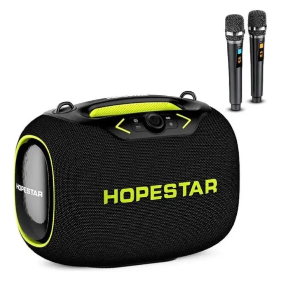Беспроводная Bluetooth колонка HOPESTAR PARTYBOX, 120 ВТ с двумя микрофонами Коломыя