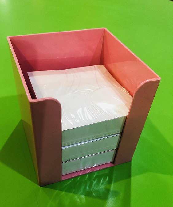 Бокс для паперу "Арніка" 83027 90*90*90 рожевий, шт Київ - фото 1