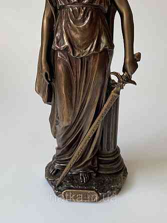 Статуэтка Veronese Мужество Девушка с мечем 28 см  полистоун с бронзовым покрытием 76466A4 Киев