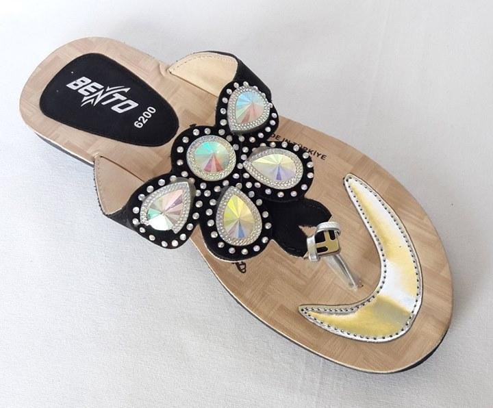 Женские Тапочки Шлёпанцы Сланцы Вьетнамки Чёрные (размеры: 36,37) Днепр - изображение 7