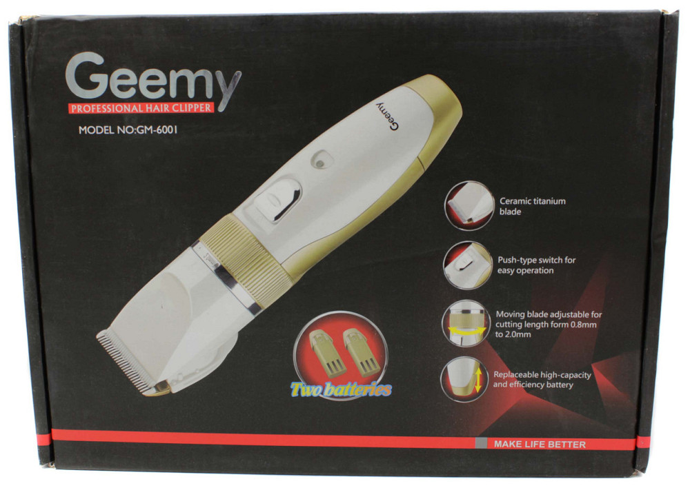 Машинка для стрижки Geemy GM-6001 (кераміка) Дніпро - фото 2