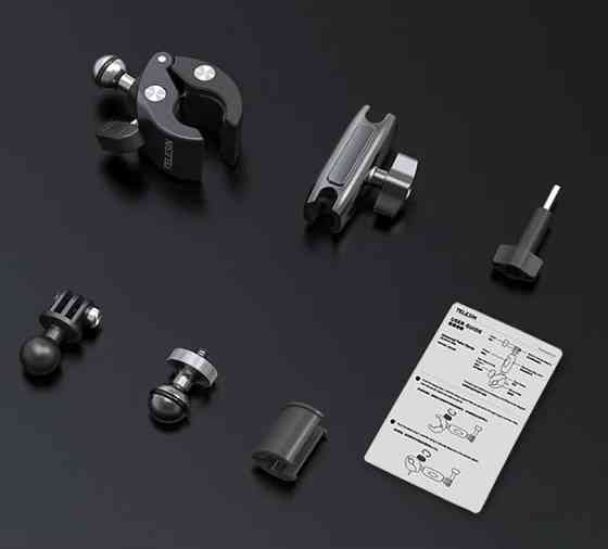 Крепление краб на трубу руль для экшн камеры телефона шарнирное Telesin GP-HBM-001 Киев