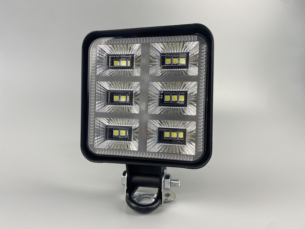 Фара LED квадратна 48W 6000K (18 діодів) (8.5 см х 8.5 см х 1.5 см) Mini Мукачево - фото 7