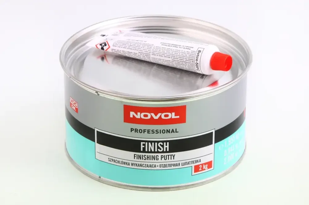 Шпатківка відділкова Novol Finish 2.00кг + відвердикт 0.045кг Вінниця - фото 1