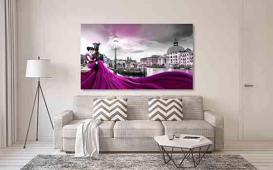 Картина холст у вітальню / спальню Закохані   MLP_46  ( 60х30см ) 40x80 см Київ