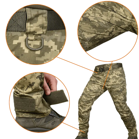 Тактические мужские штаны Герц (Пиксель) XXXL Киев